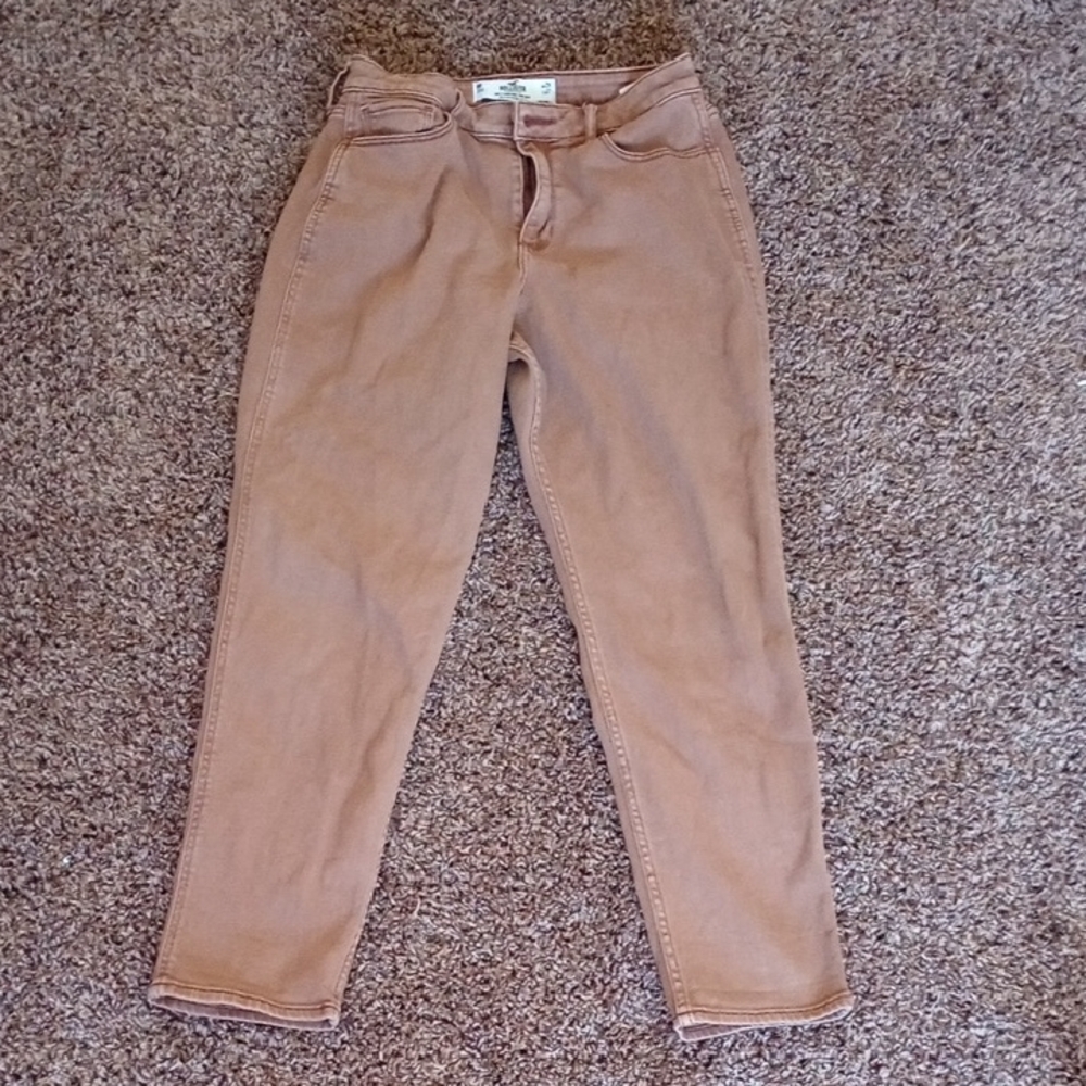 Hollister Women's Straight Leg Tan Jeans